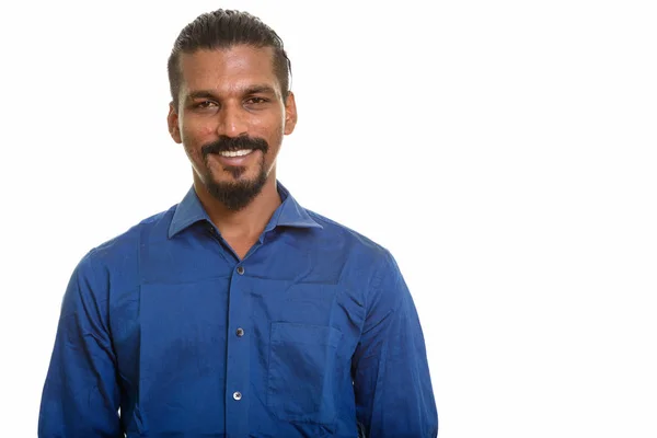 Giovane felice uomo d'affari indiano sorridente — Foto Stock