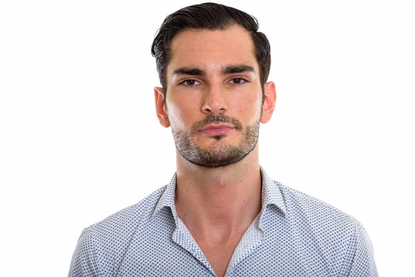 Studio shot of young handsome businessman — Stock Photo, Image