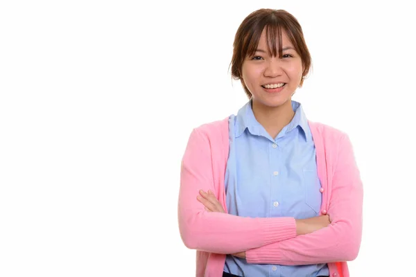 Joven feliz asiática adolescente sonriendo — Foto de Stock