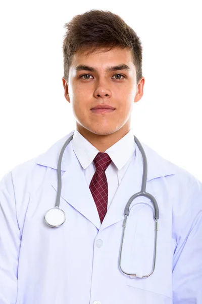 Studio shot of young handsome man doctor — Stock Photo, Image