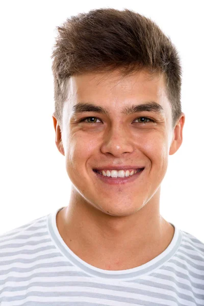 Rostro de joven feliz hombre sonriendo —  Fotos de Stock