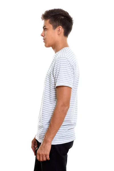 Profile view of young handsome man standing — Stock Photo, Image