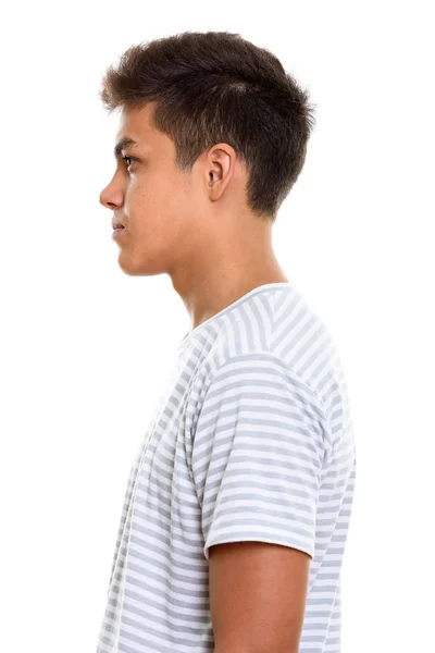 Profil pohled na mladého pohledného muže — Stock fotografie