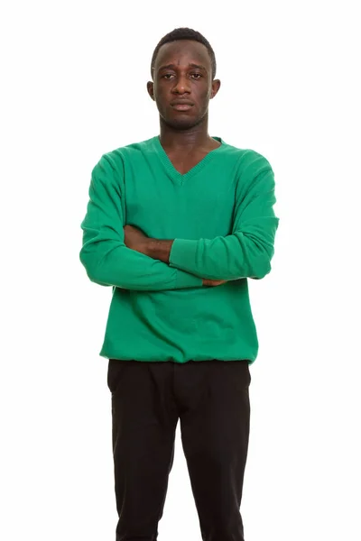 Young African man with arms crossed — Stock Photo, Image