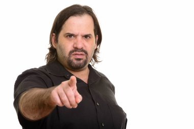 Kızgın yağ beyaz adam işaret parmağı