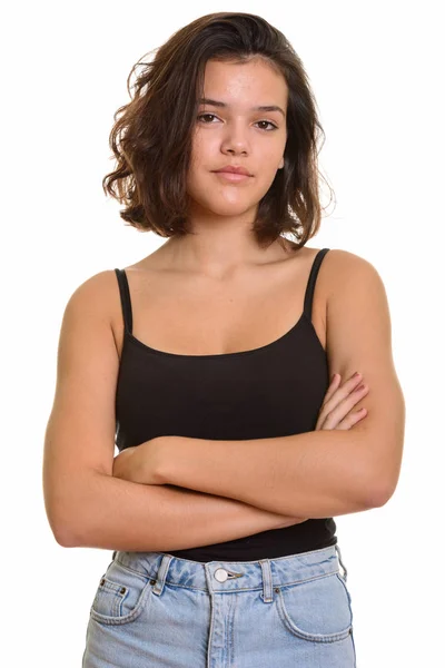 Young beautiful Caucasian teenage girl — Stock Photo, Image