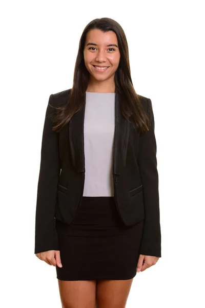 Молодий щасливі кавказьких бізнес-леді посміхається — стокове фото