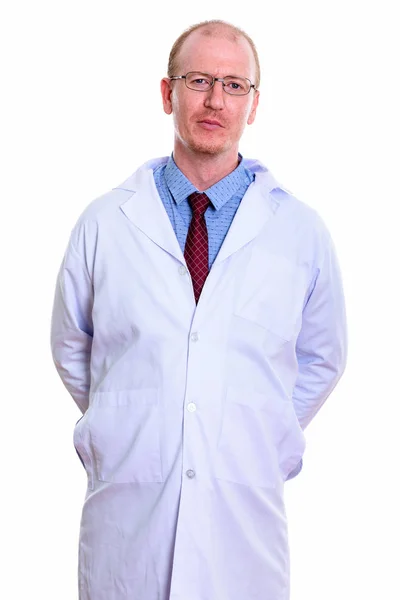 Studio záběr člověka doktor stojící — Stock fotografie