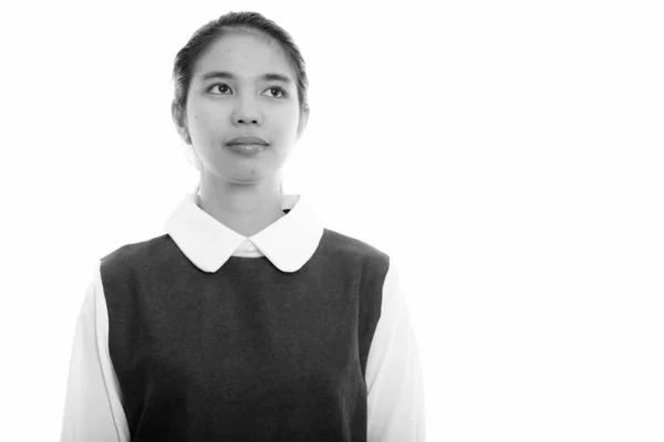 Studio Shot Van Jonge Filippijnse Vrouw Geïsoleerd Tegen Witte Achtergrond — Stockfoto