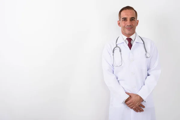 Retrato de maduro bonito persa homem médico — Fotografia de Stock