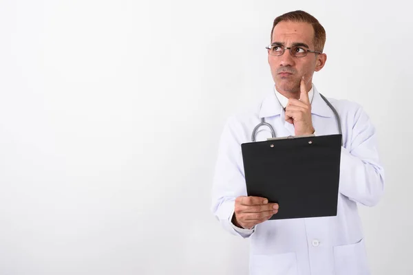 Porträt von reif hübsch persisch mann doktor — Stockfoto