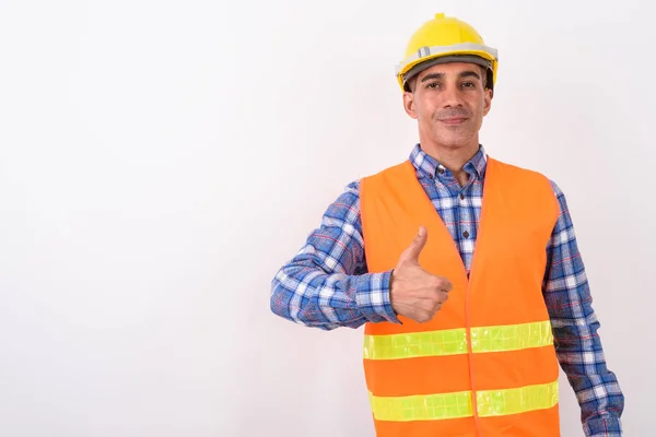 Portret van volwassen Perzische man bouwvakker — Stockfoto