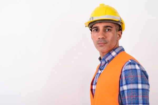 Retrato del trabajador maduro de la construcción del hombre persa — Foto de Stock