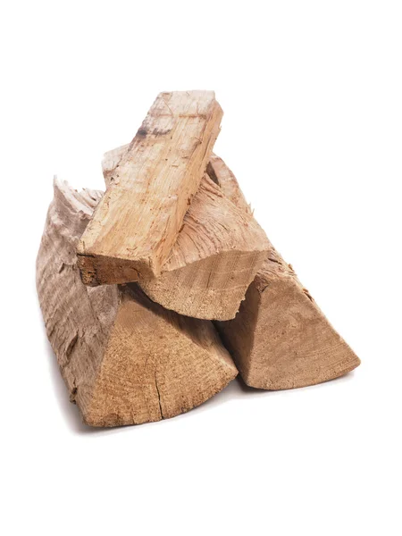 Fire wood isolated on white — Stock Photo, Image