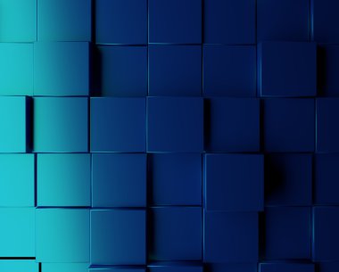 Mavi metalik küpleri arka plan