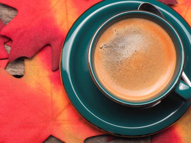 Espresso fincan yakın çekim