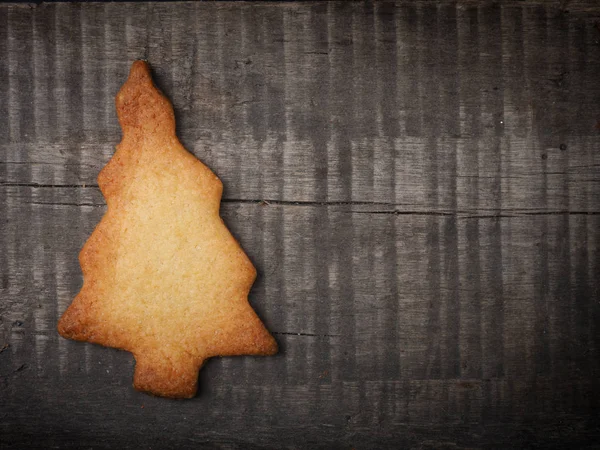 Biscuit de Noël sur bois — Photo