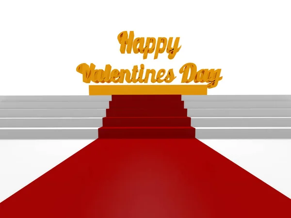 Happy Valentines Day, 3d render — Stock Photo, Image