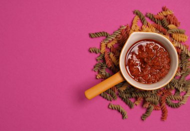 Makarna veya erişte arka plan