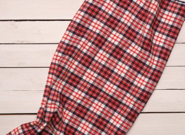 Beyaz ahşap masa örtüsü