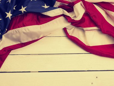 Ahşap üzerine Amerika Birleşik Devletleri bayrağı
