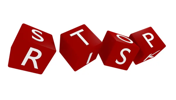 Stop risico concept — Stockfoto