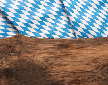 Wooden plank with the Bavarian flag clipart