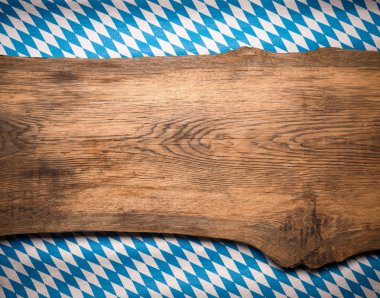 Wooden plank with the Bavarian flag clipart