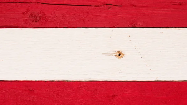 Αυστριακή σημαία ξύλινα — Φωτογραφία Αρχείου
