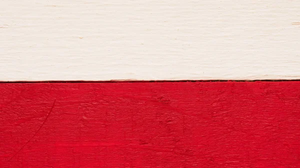 Bandiera in legno rustico polacco — Foto Stock