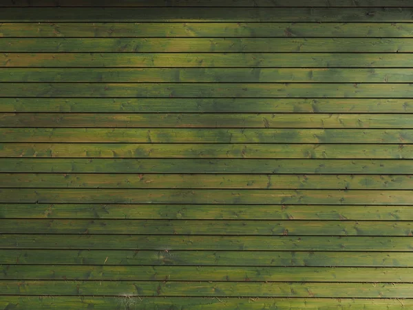 Grön rustik trävägg — Stockfoto