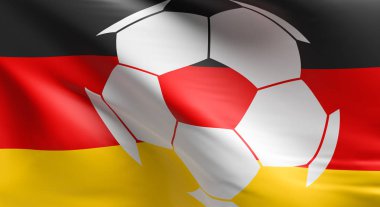 Alman bayrağı futbol topu