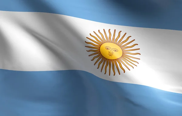 Argentinas flagg — Stockfoto