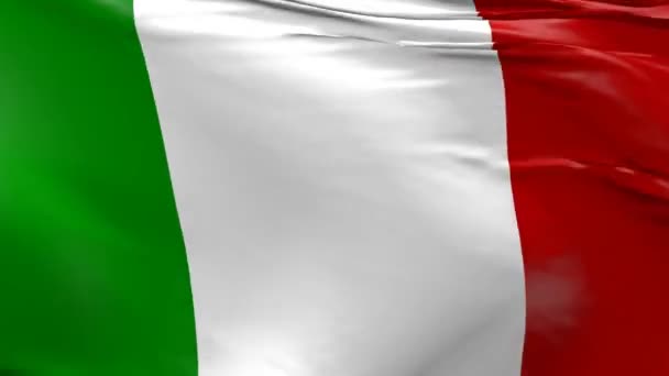 Vlající Vlajka Itálie Animace — Stock video