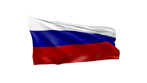 Acenando Bandeira Rússia Animação — Vídeo de Stock