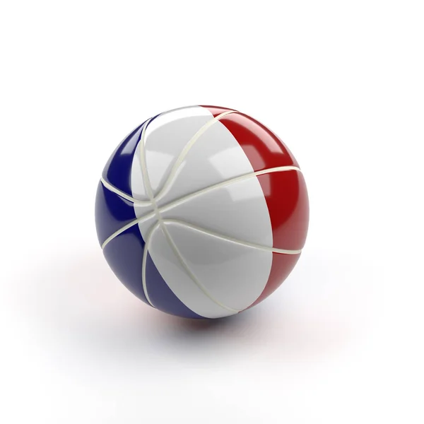 Basketball with the flag of France — Stock Photo, Image