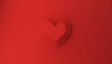 Kalp şekilli modern sevgililer günü arkaplanı