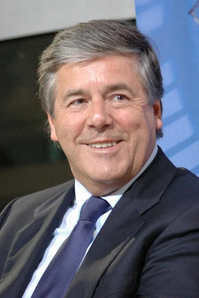 Josef Ackermann (ordförande för Deutschen Bank) — Stockfoto