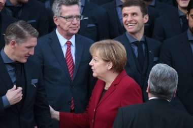 Schweinsteiger, Angela Merkel - resmi Resepsiyon