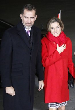 İspanya Kral Felipe VI, kraliçesi Letizia