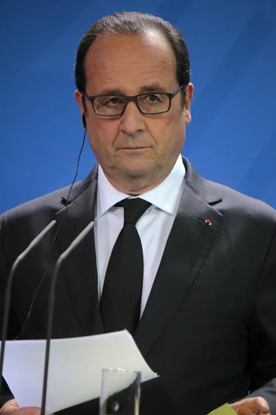 Francuski prezydent Francois Hollande — Zdjęcie stockowe