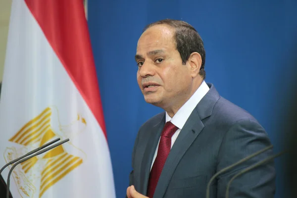 Egipski prezydent Abdel Fattah el-Sisi — Zdjęcie stockowe