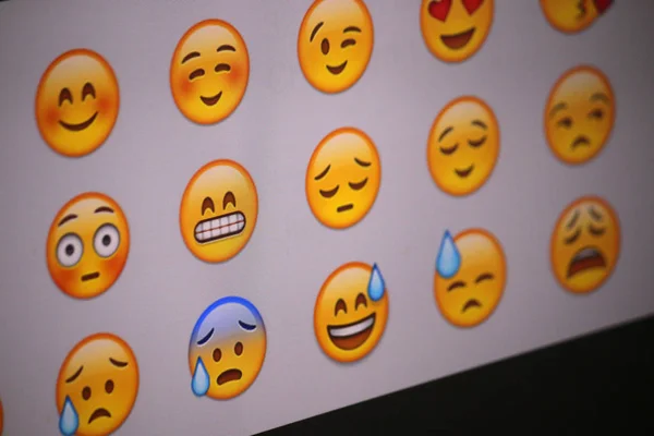 Internet "Emoji", symboly — Stock fotografie