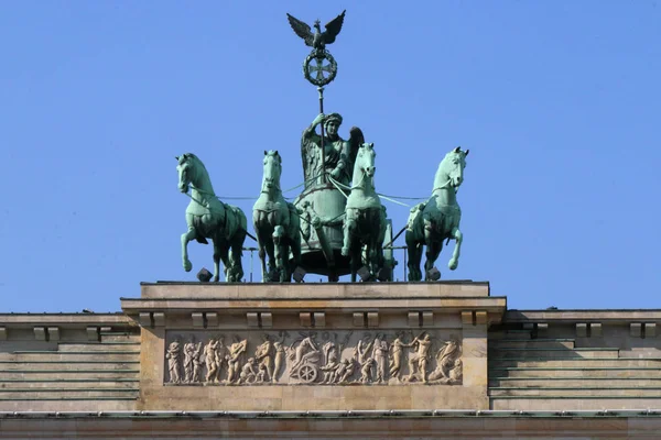 Quadriga, Brandenburg Gate — стокове фото