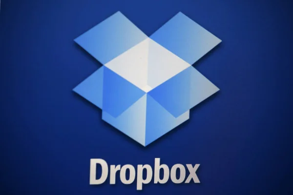 Logotipo de la marca "Dropbox ". —  Fotos de Stock