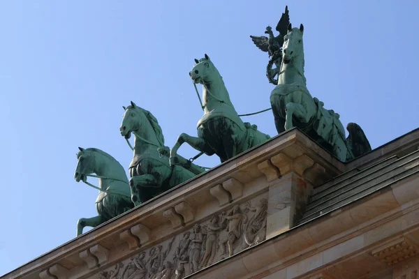 Quadriga, Brama Brandenburska — Zdjęcie stockowe