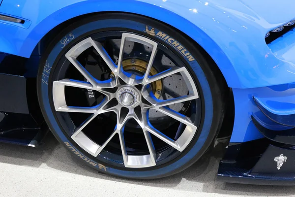 Bugatti Vision Gran Turismo racing car. Stock Picture