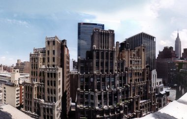 Midtown Manhattan'ın panoramik görünüm 