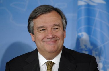 antonio Guterres of the UN clipart