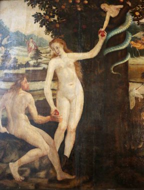  Adem ve Havva / cennet, Meryem Ana Kilisesi, Berlin-Mitte.